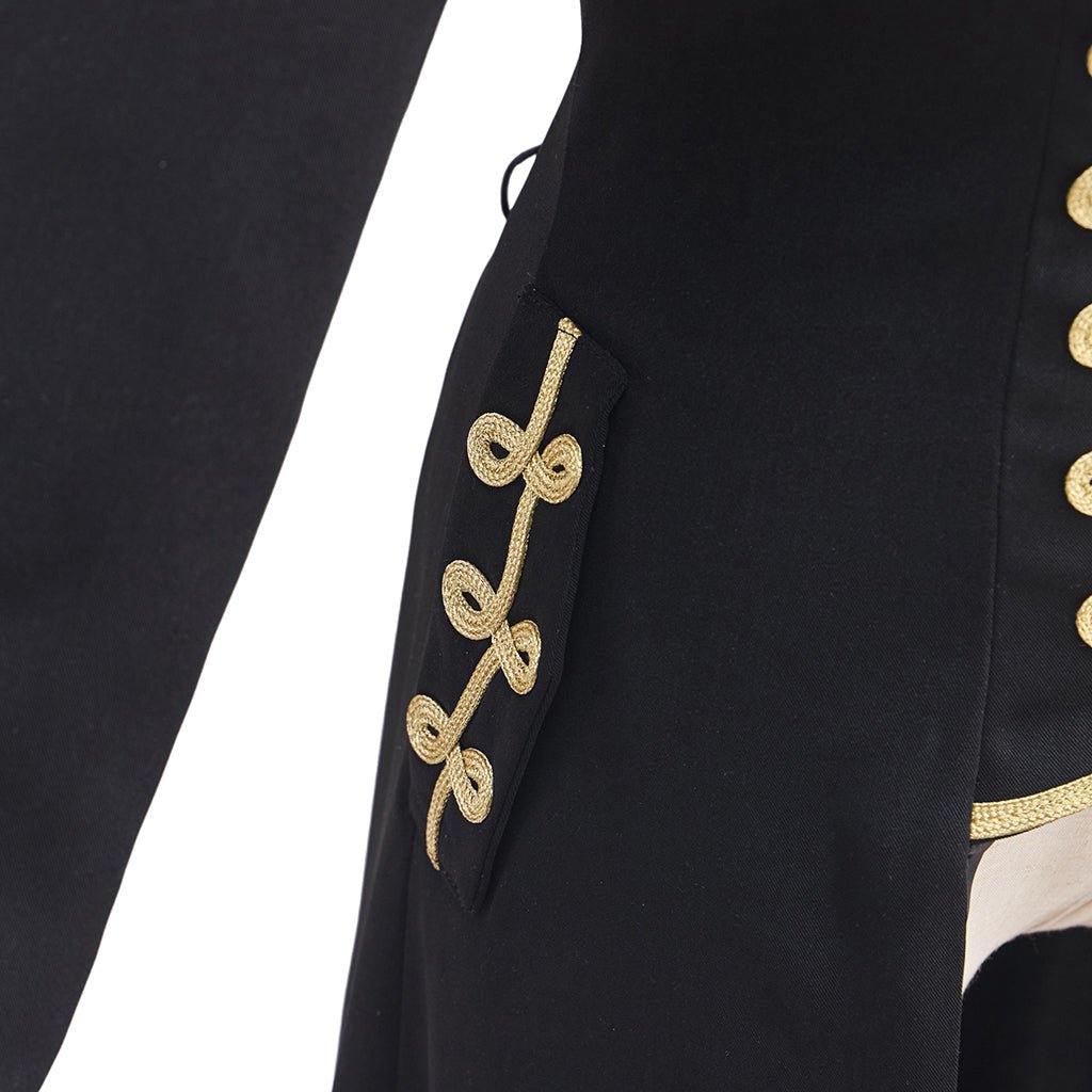 Abrigo Militar Largo para Mujeres Estilo Punk - Traje de Cosplay - Fantasia Cosera