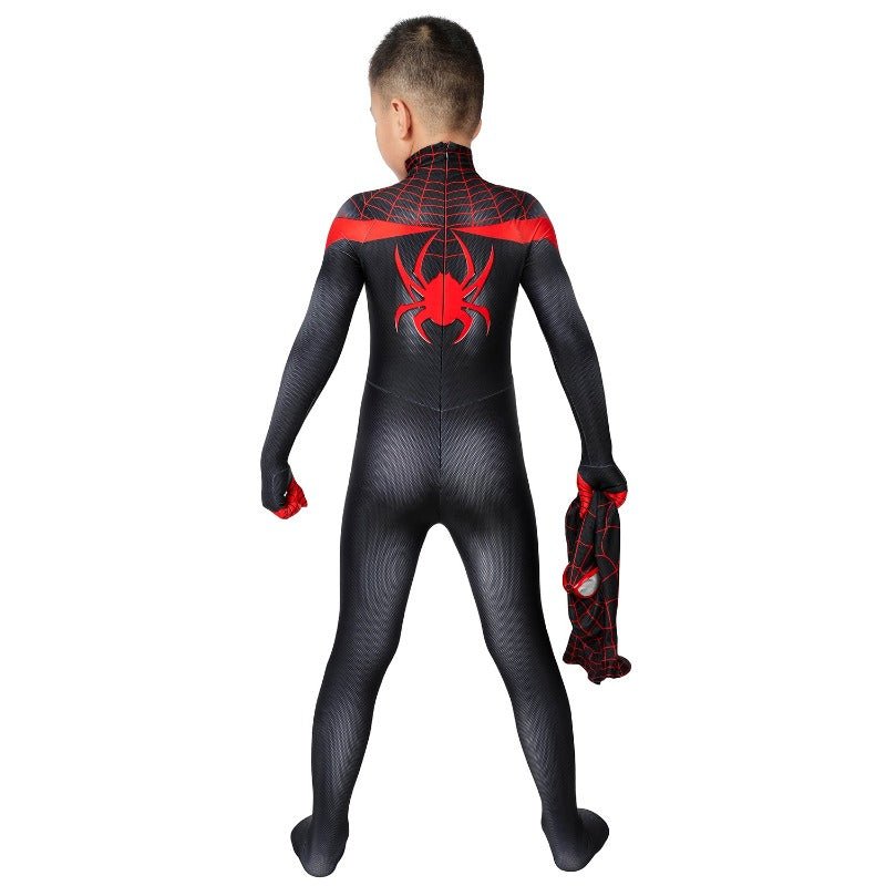 Traje de Cosplay de Spider-Man Miles Morales para Niños - Disfraz para Fiesta de Halloween - Fantasia Cosera