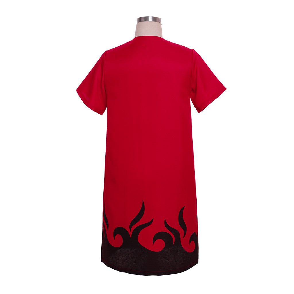 Traje de Cosplay Naruto - Capa Larga de Uzumaki Naruto - Fantasia Cosera
