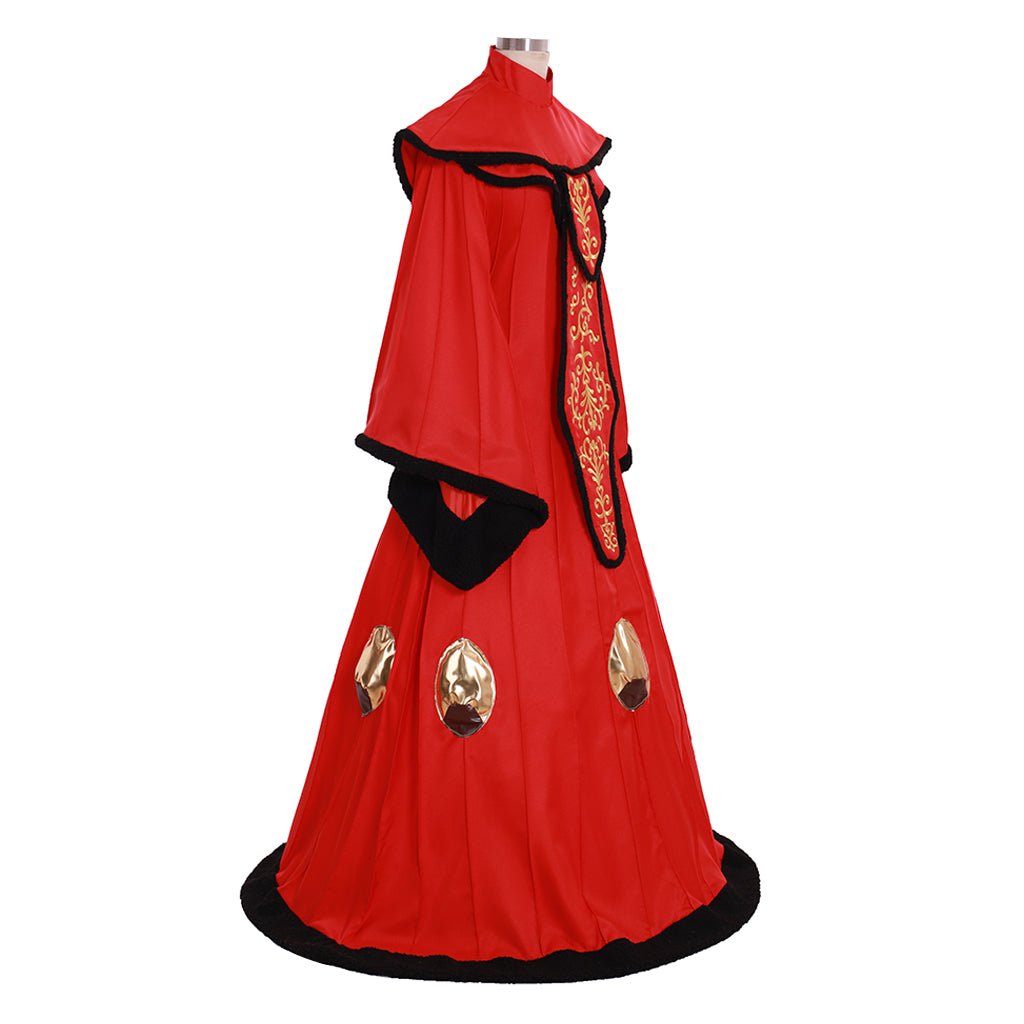 Vestido de Cosplay de la Reina Padme Amidala | Traje Rojo Personalizado para Eventos - Fantasia Cosera