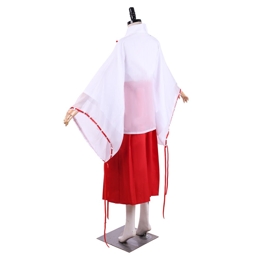 Conjunto completo de Kimono de Cosplay de Inuyasha Kikyo - Fantasia Cosera