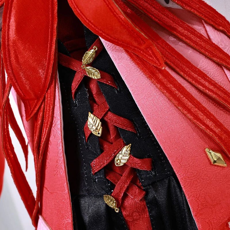 Traje de Cosplay Phrolova de Juego Wuthering Waves - Vestido Rojo de Mujer Misteriosa para Fiestas de Halloween - Fantasia Cosera