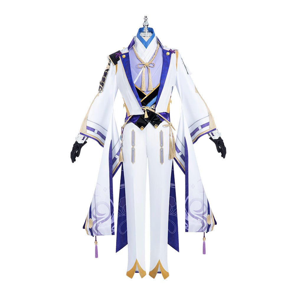 Traje de Cosplay de Kamisato Ayato de Genshin Impact para Hombres, Disfraz de Halloween de Anime - Fantasia Cosera
