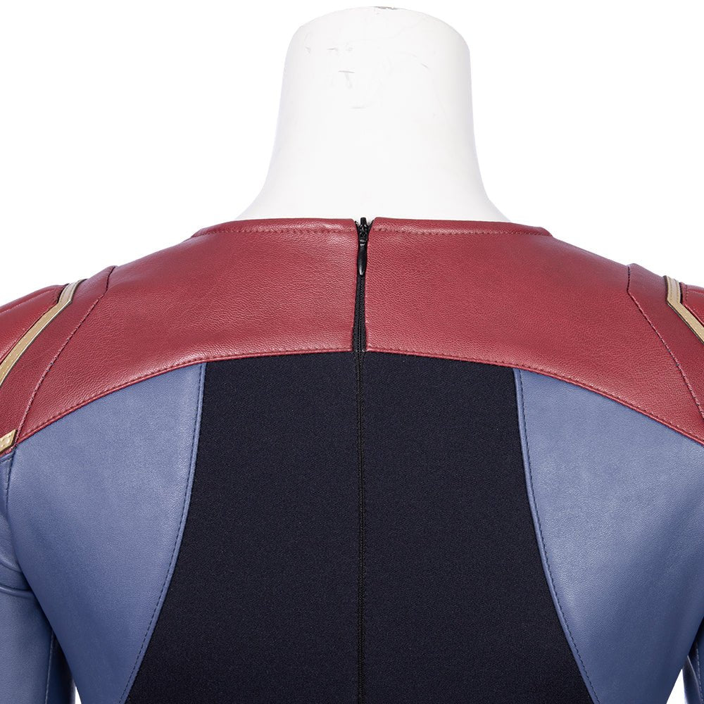 Traje de Cosplay de Captain Marvel - Réplica Oficial del Póster de la Película - Fantasia Cosera