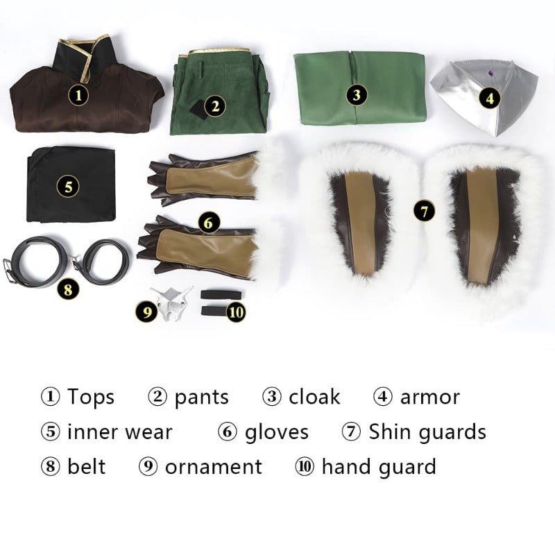 Traje de Cosplay de Iwatani Naofumi - The Rising of the Shield Hero Disfraz de Halloween - Fantasia Cosera