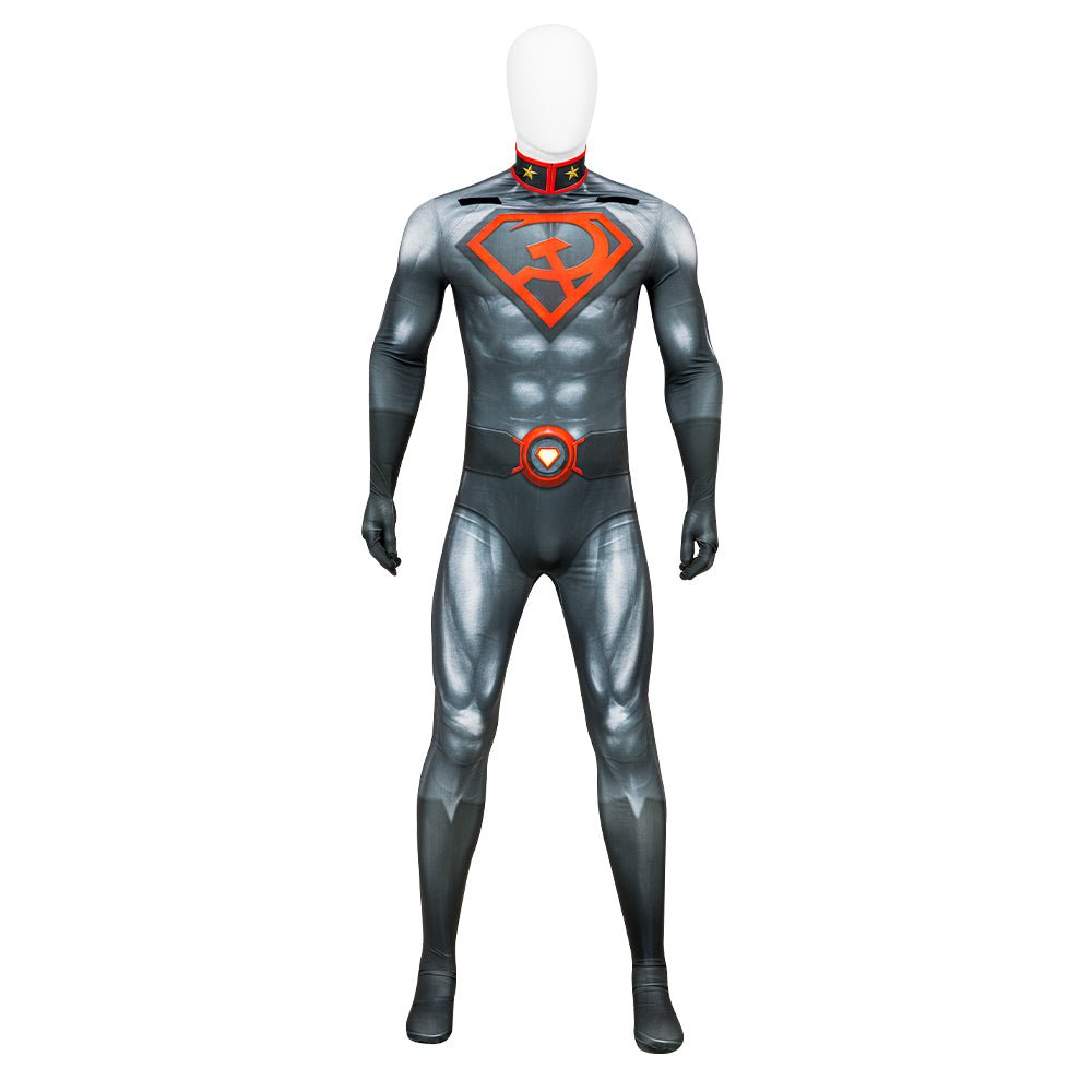 Traje de Cosplay de Superman Red Son - Conjunto Completo para Halloween - Fantasia Cosera