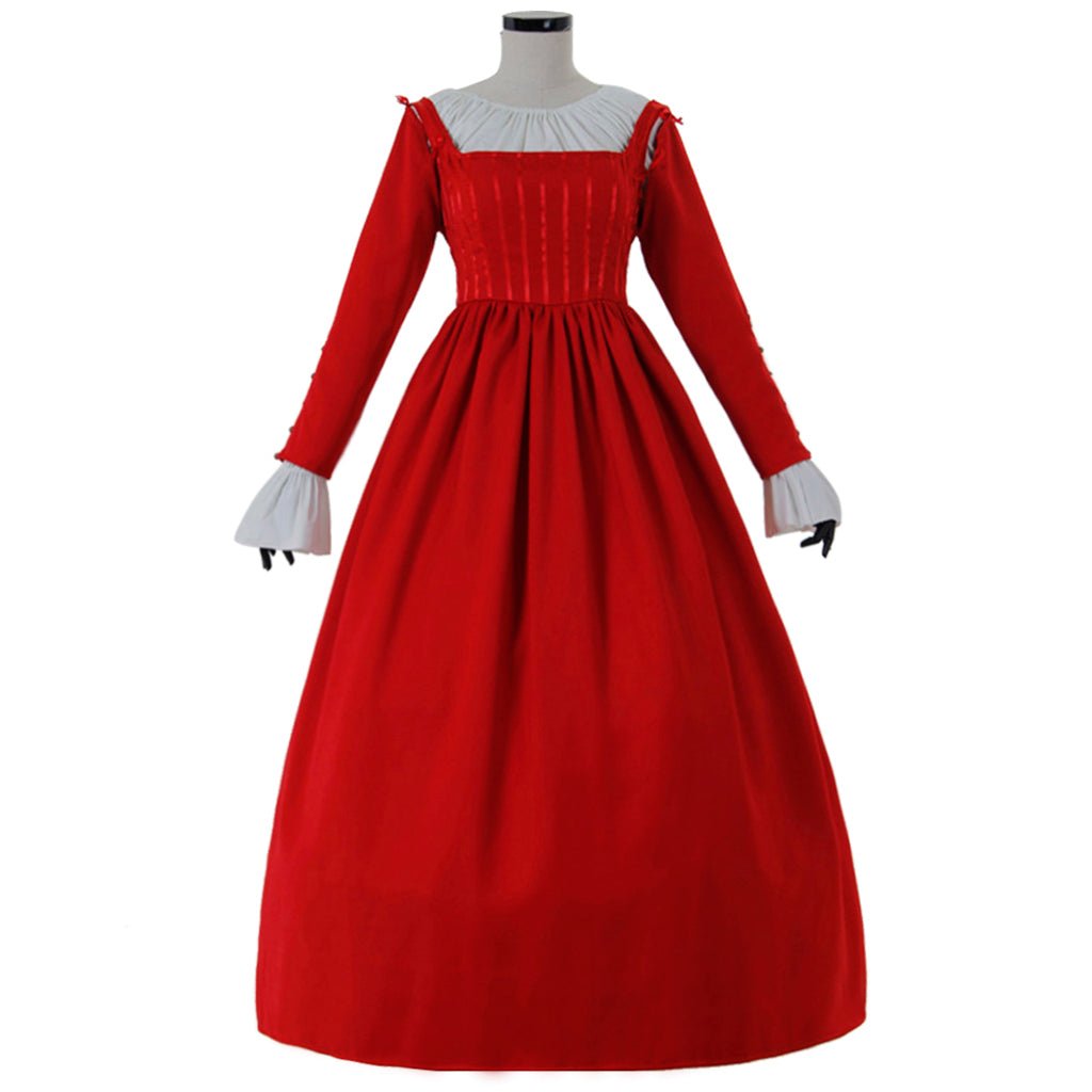 Vestido Rojo de Noche para Mujer Medieval Renacimiento Victoriano Princesa Disfraz Vestido de Baile para Carnaval Fiestas Temáticas Cosplay - Fantasia Cosera