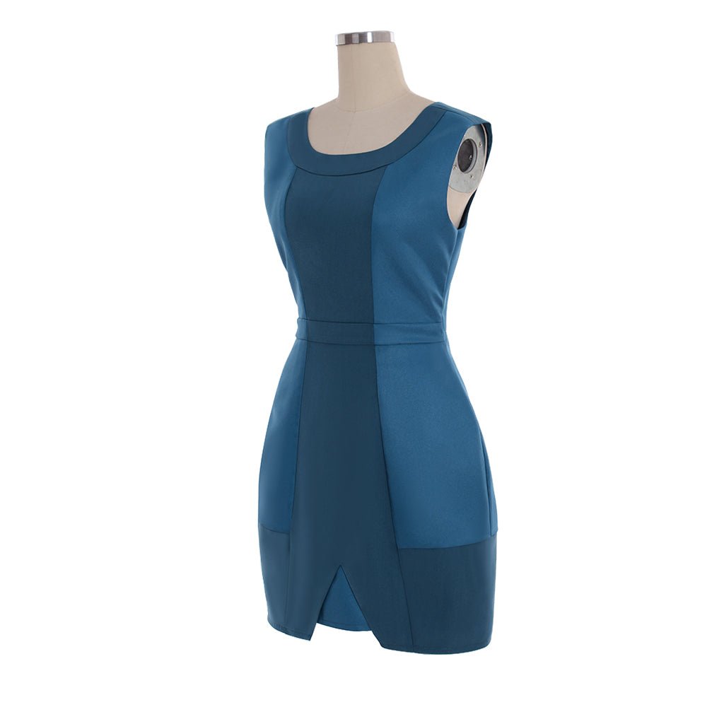 Traje de Cosplay de Chloe de Detroit: Become Human | Vestido Azul Hecho a Medida Conjunto Completo - Fantasia Cosera