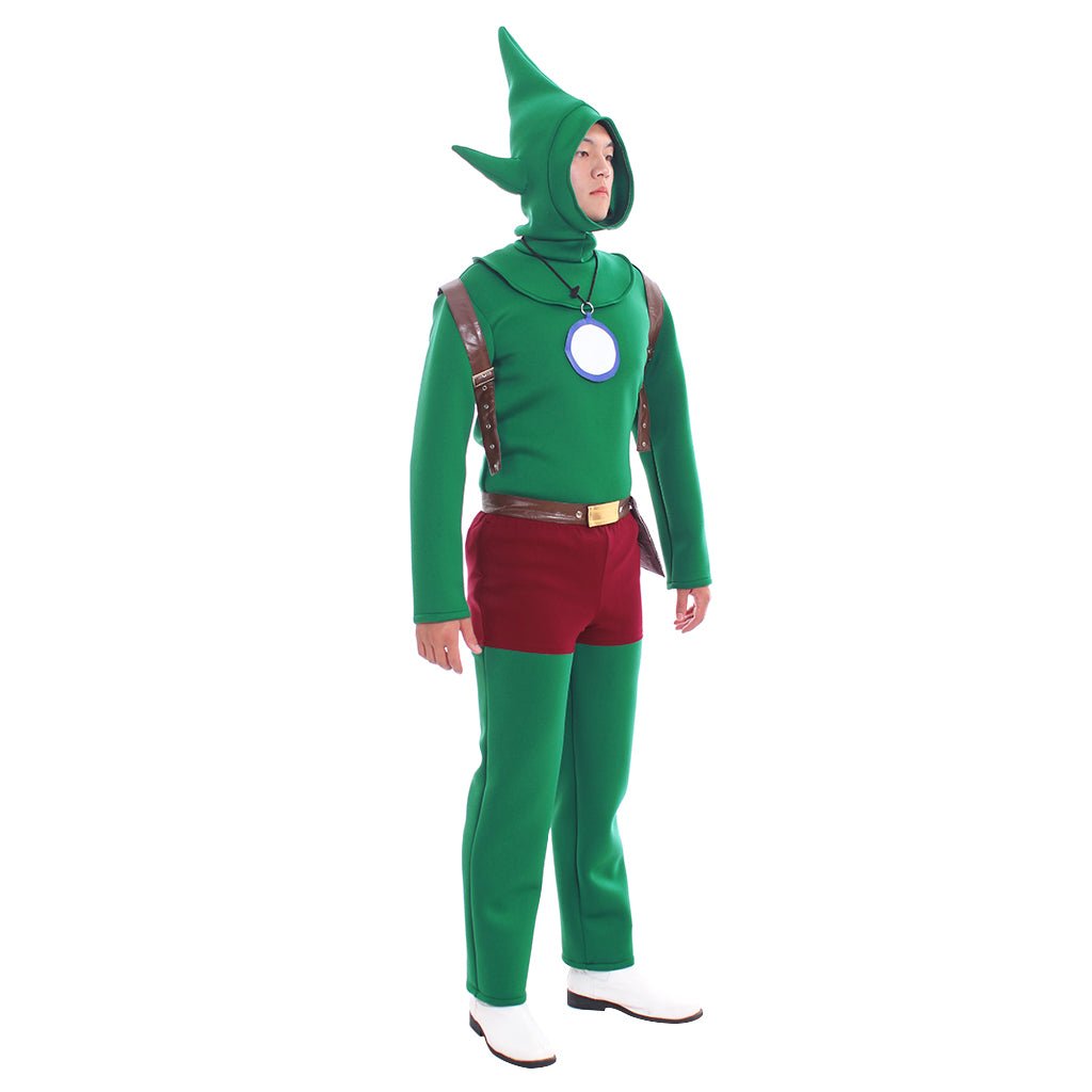 Traje de Cosplay Princesa Zelda Link – Aventura de Hada Verde para Fans - Fantasia Cosera