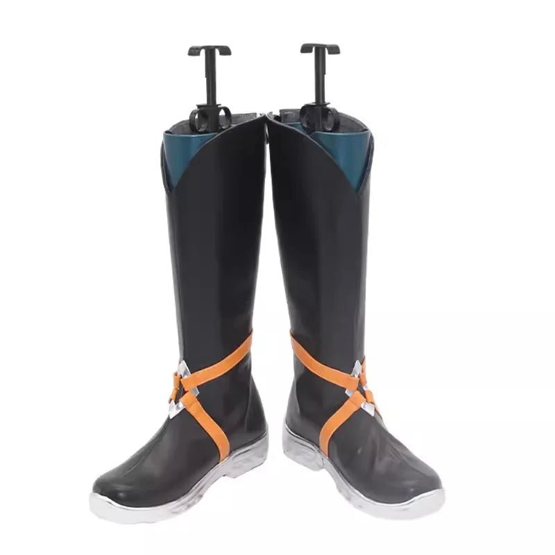 Zapatos de Cosplay de Yone Heartsteel de LOL para Hombres, Botas Altas con Cremallera para Fiestas de Halloween - Fantasia Cosera