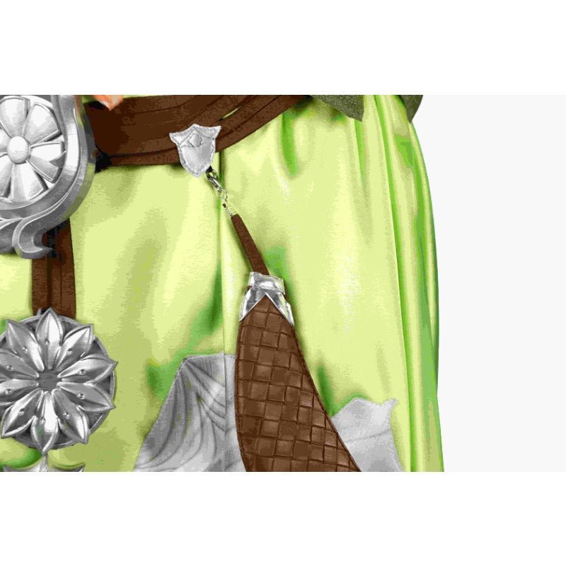 Traje de Nophica de FF14 Cosplay - Vestido Largo Verde para Halloween y Fiestas - Fantasia Cosera