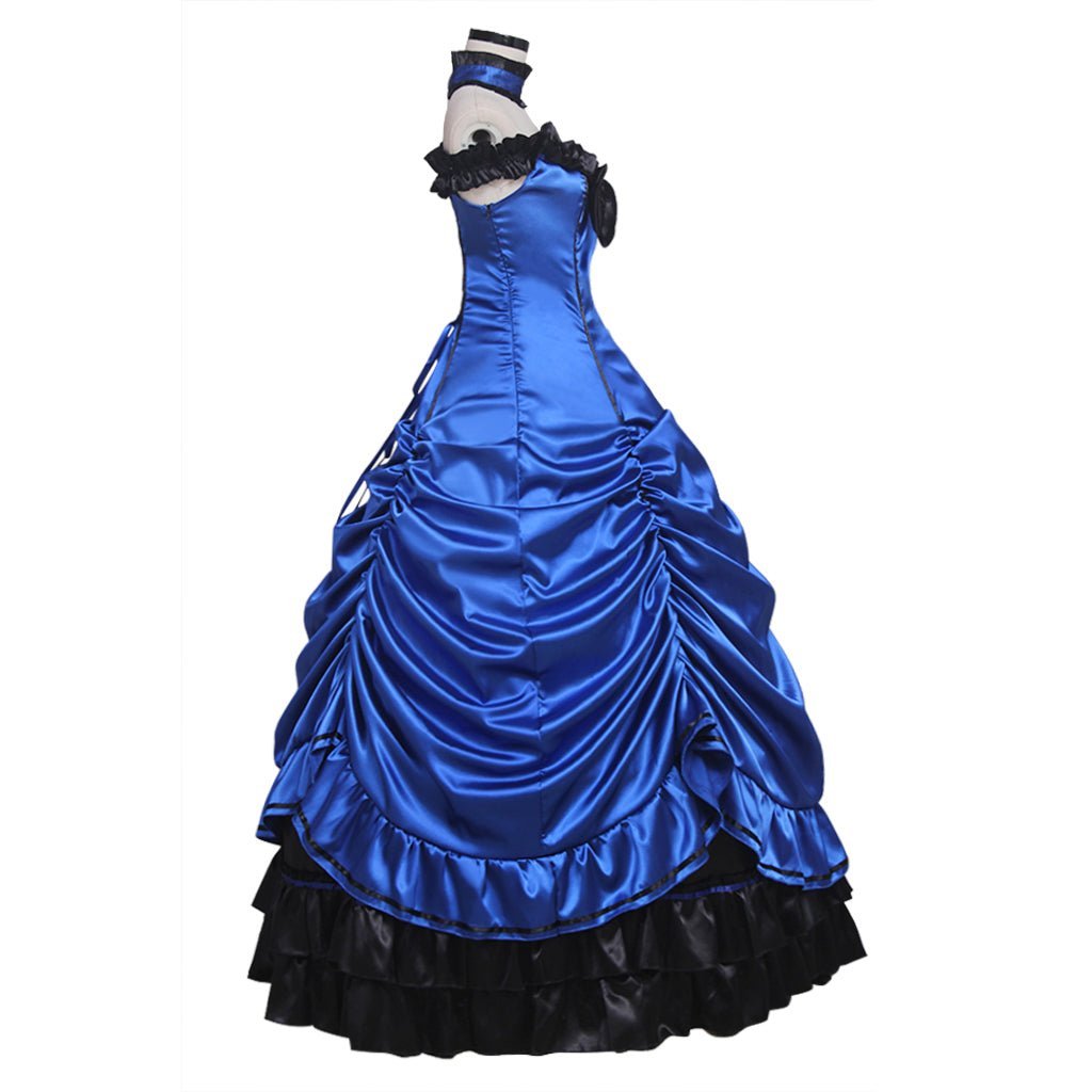 Vestido Gótico Steampunk Lolita Princesa Baile Medieval Rococo Vampiro Traje Mujer Disfraz Carnaval Mascarada - Fantasia Cosera