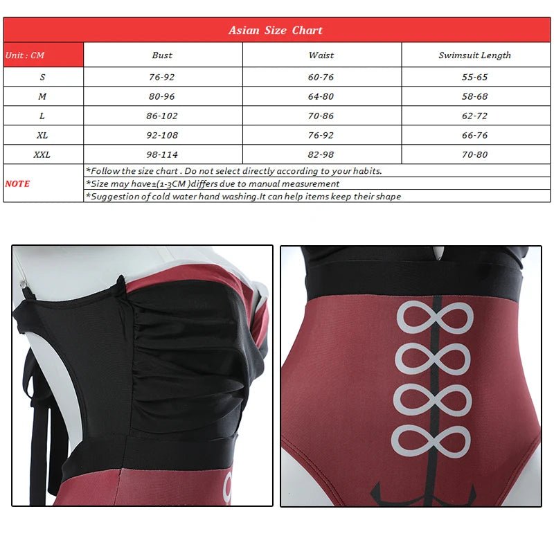 Traje de Baño Beidou Verano Chica Un Pie Diseño con Tirantes Mujer Bikini Playa Natación - Fantasia Cosera