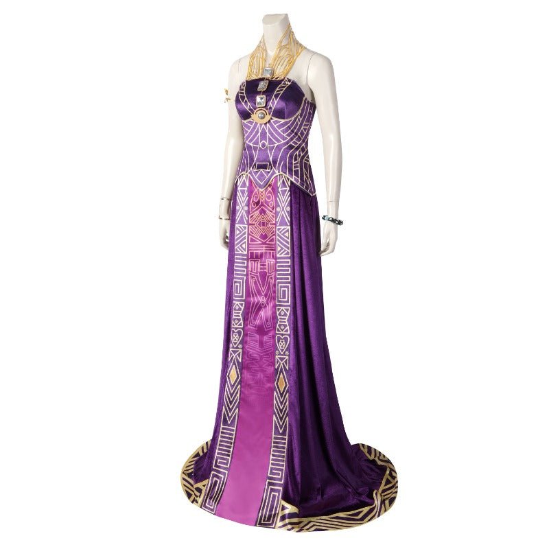 Vestido Real de Ramonda de Pantera Negra para Cosplay y Eventos - Fantasia Cosera