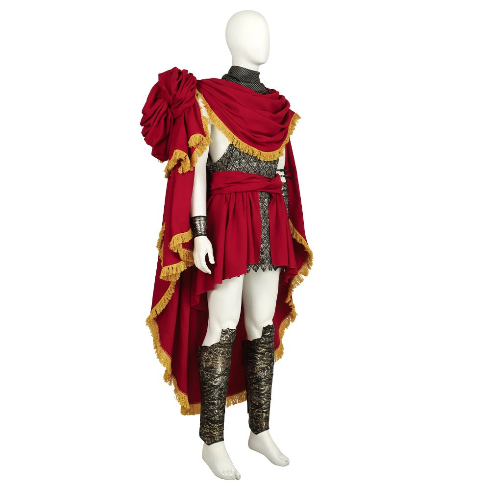 Traje de Cosplay Messmer Elden Ring - Túnica Roja con Cinturón para Hombres - Fantasia Cosera