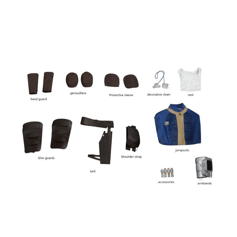 Traje de Cosplay Lucy Vault 33 - Disfraz Azul de Anime para Mujer con Accesorios - Fantasia Cosera