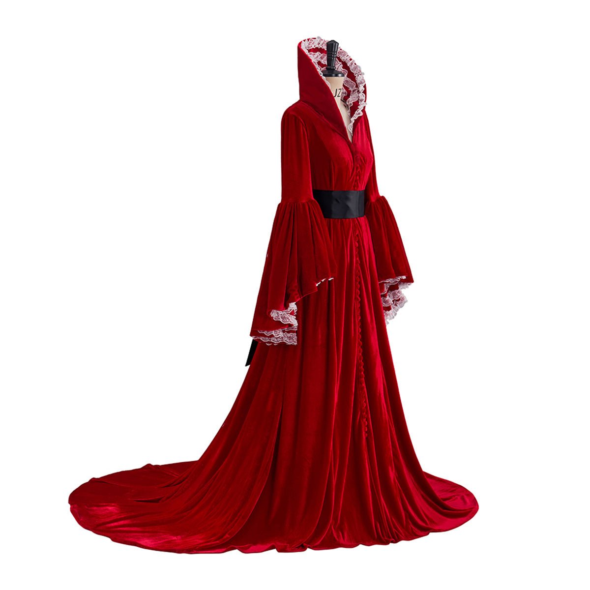 Vestido Rojo de Lo que el Viento se Llevó – Disfraz de Cosplay de Scarlett O’Hara para Halloween y Cosplay - Fantasia Cosera
