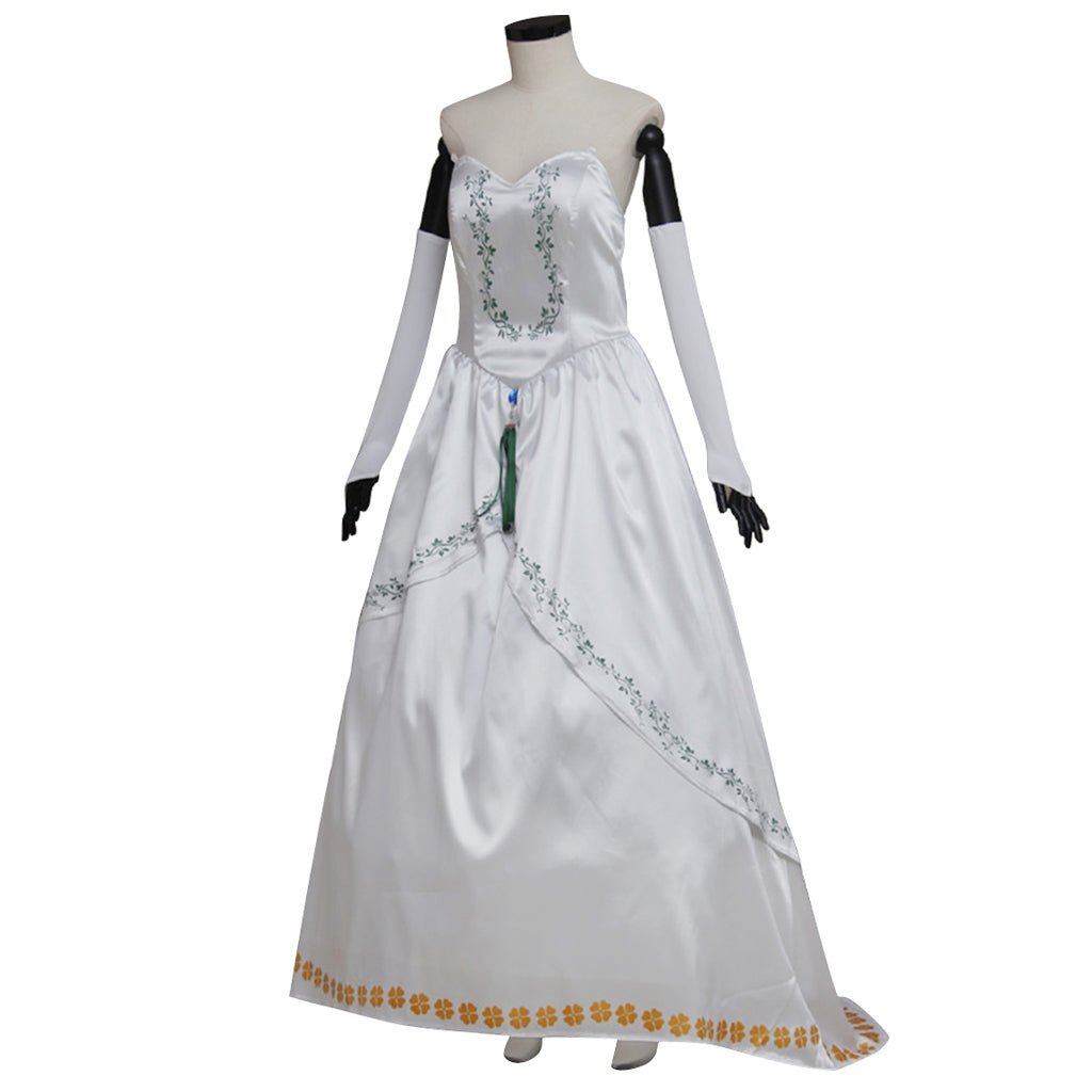 Traje de Cosplay de Garnet de Final Fantasy IX – Vestido de Novia Blanco para Mujeres Adultas - Fantasia Cosera