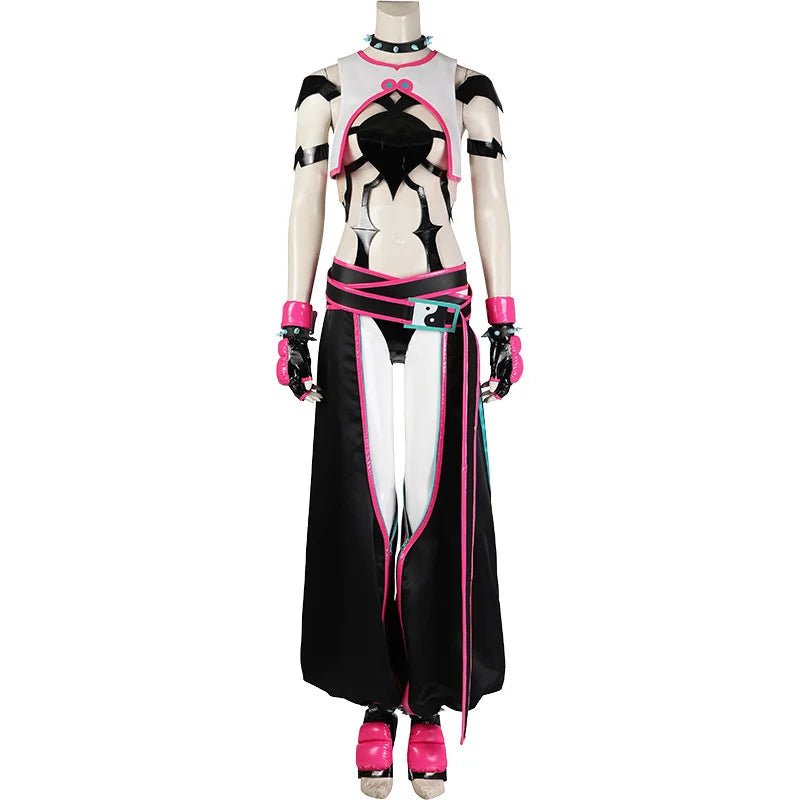 Traje de Cosplay de Juri Han para Mujer - Uniforme de Combate para Halloween y Fiestas - Fantasia Cosera