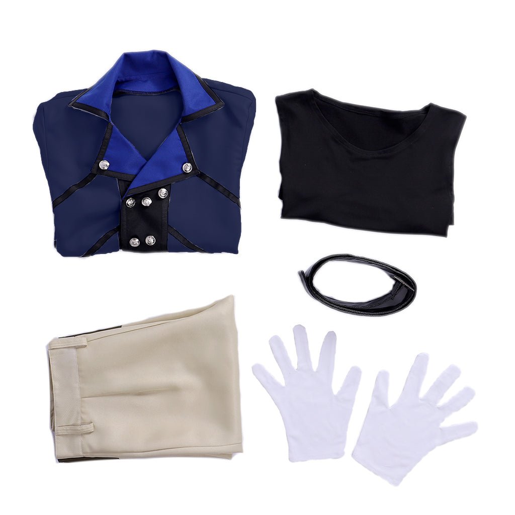 Traje de Cosplay de Lann de Final Fantasy - Conjunto Completo Chaqueta, Pantalón, Cinturón | Outfit FF - Fantasia Cosera