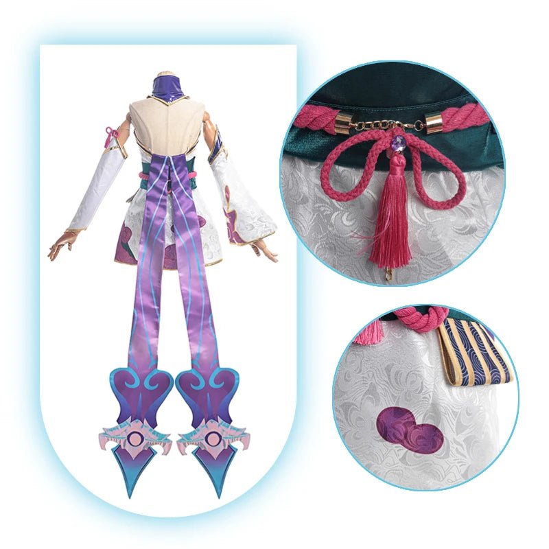 Traje de Cosplay de Evelynn Spirit Blossom de LOL - Vestido Kimono para Mujer con Accesorios - Fantasia Cosera