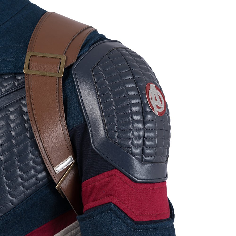 Traje de Cosplay de Captain America de Avengers: Endgame - Réplica de Película de Calidad Premium - Fantasia Cosera
