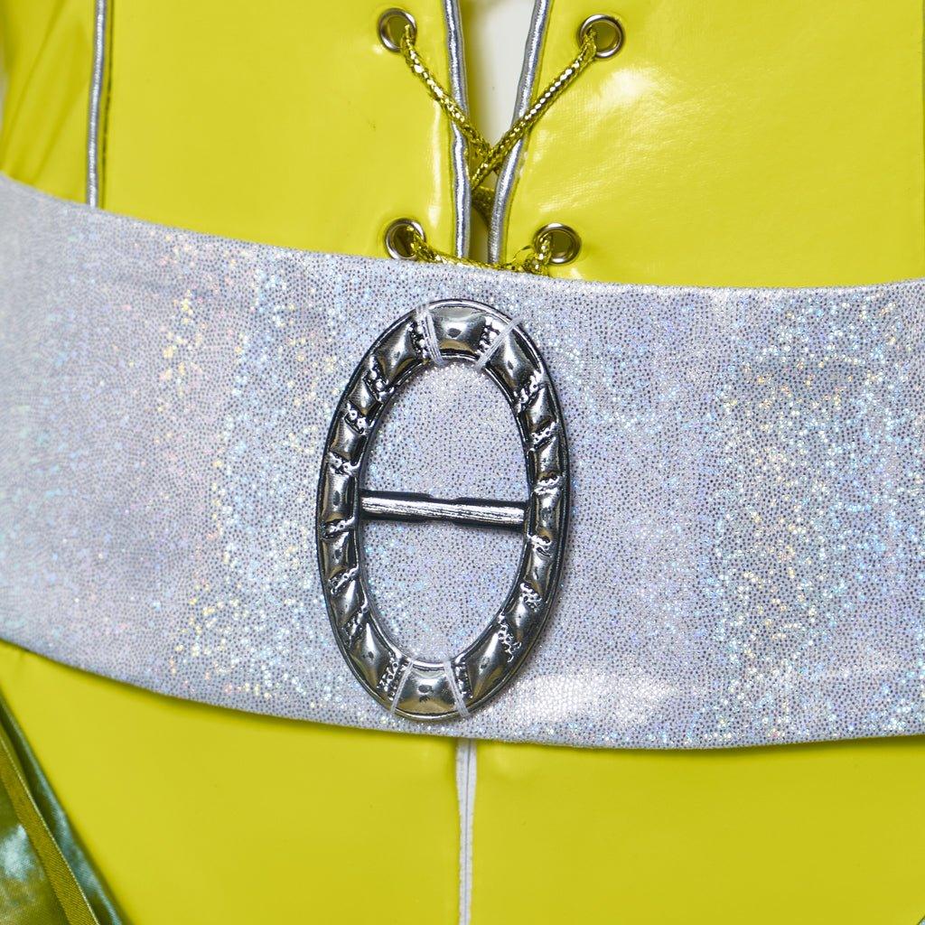 Traje de Cosplay para Mujer Mamma Mia | Traje de Disco Ajustado Brillante | Conjunto Completo para Fiestas y Escenarios - Fantasia Cosera