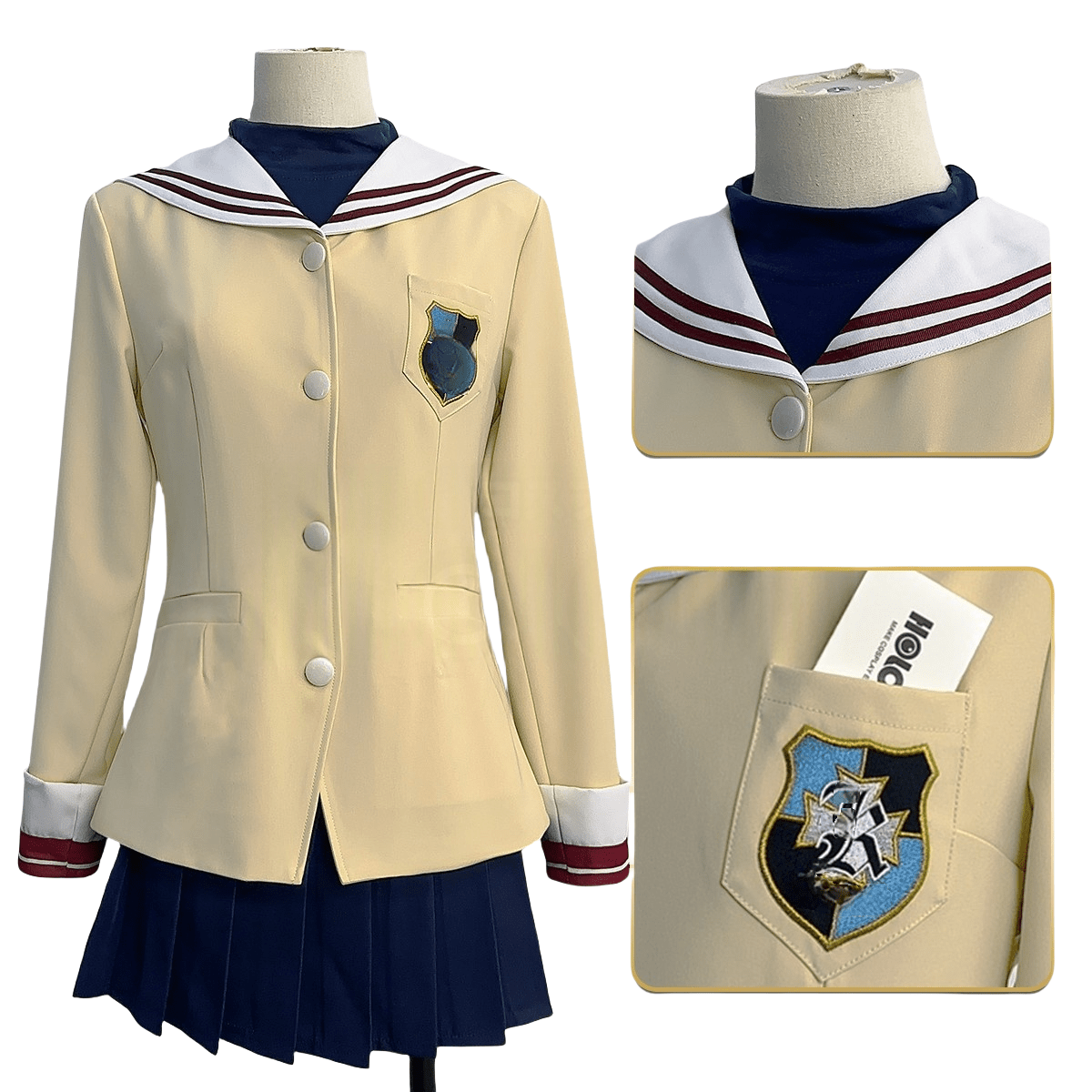Trajes de Cosplay de Nagisa Furukawa y Kyou Fujibayashi de CLANNAD - Fantasia Cosera