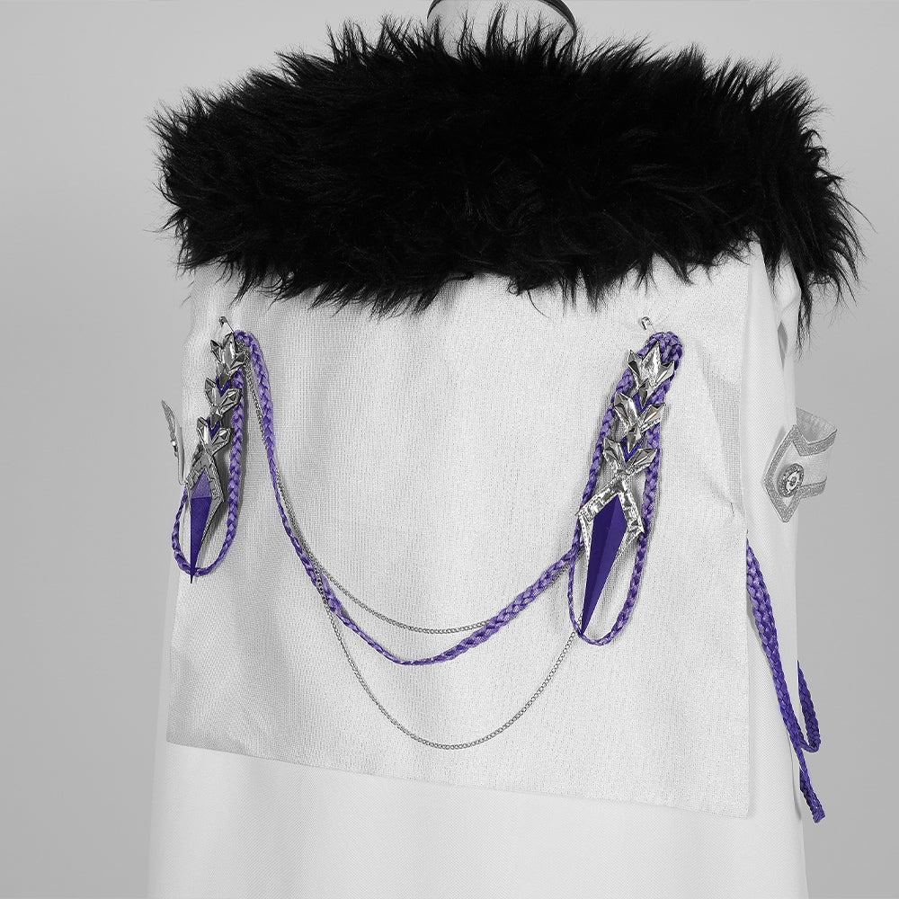 Traje de Genshin Impact Fatui Cloak para Pierr Pantalone Tartaglia Harlequin Doctor Sandrone Columbina Regretor - Fantasia Cosera