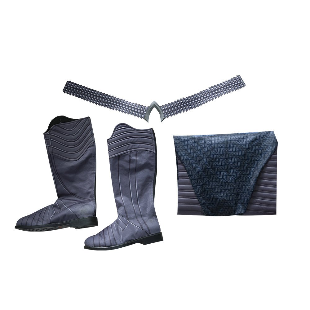 Traje de Cosplay de Aquaman 2 Arthur Curry Jumpsuit con Zapatos para Halloween Zentai - Fantasia Cosera