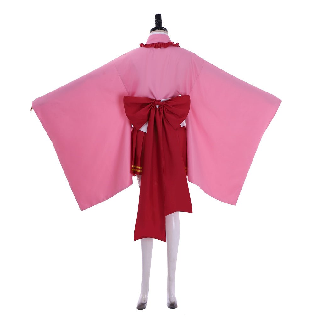 Traje de Cosplay de Kanroji Mitsuri de Demon Slayer - Kimono Japonés Vestido Lolita - Fantasia Cosera