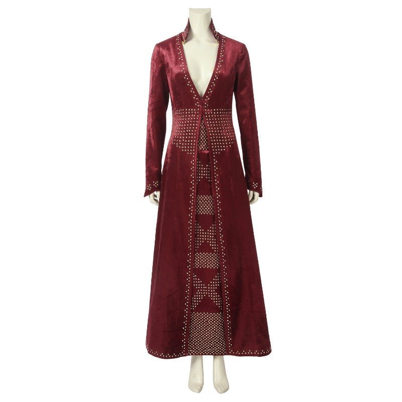 Vestido Rojo de Cersei Lannister Cosplay | Traje Personalizado de Juego de Tronos - Fantasia Cosera
