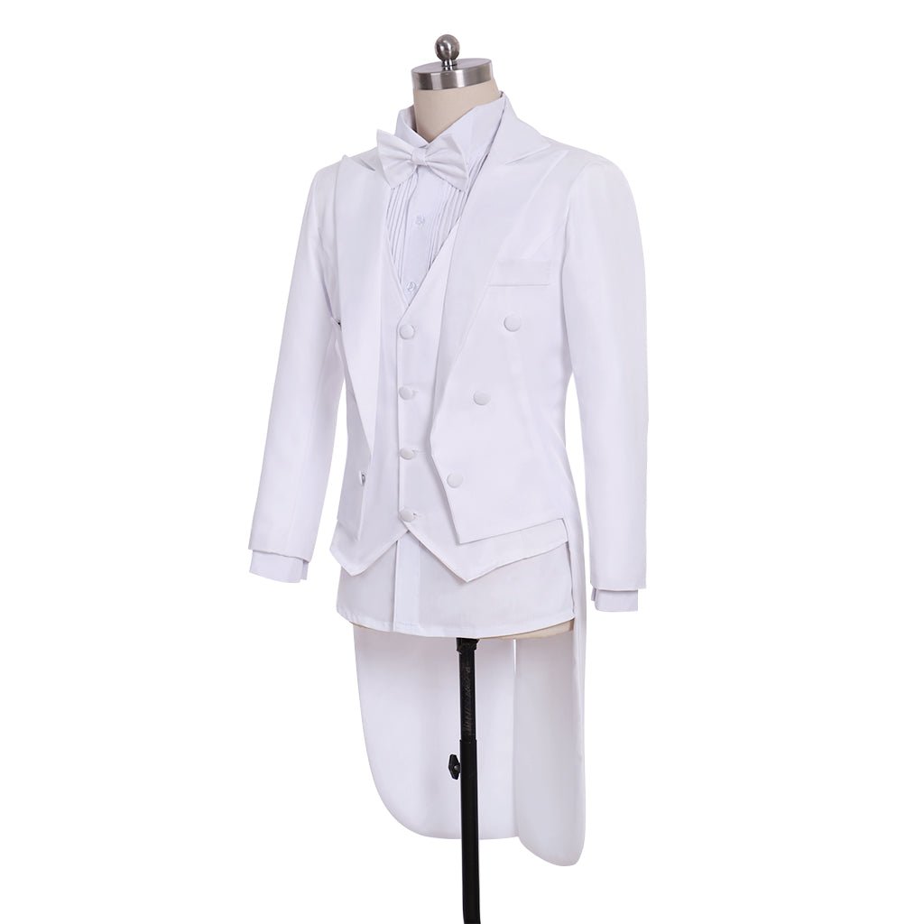 Chaqueta de Cosplay de Príncipe - Chaqueta Blanca Medieval Rococó del Siglo XVIII para Hombres - Fantasia Cosera