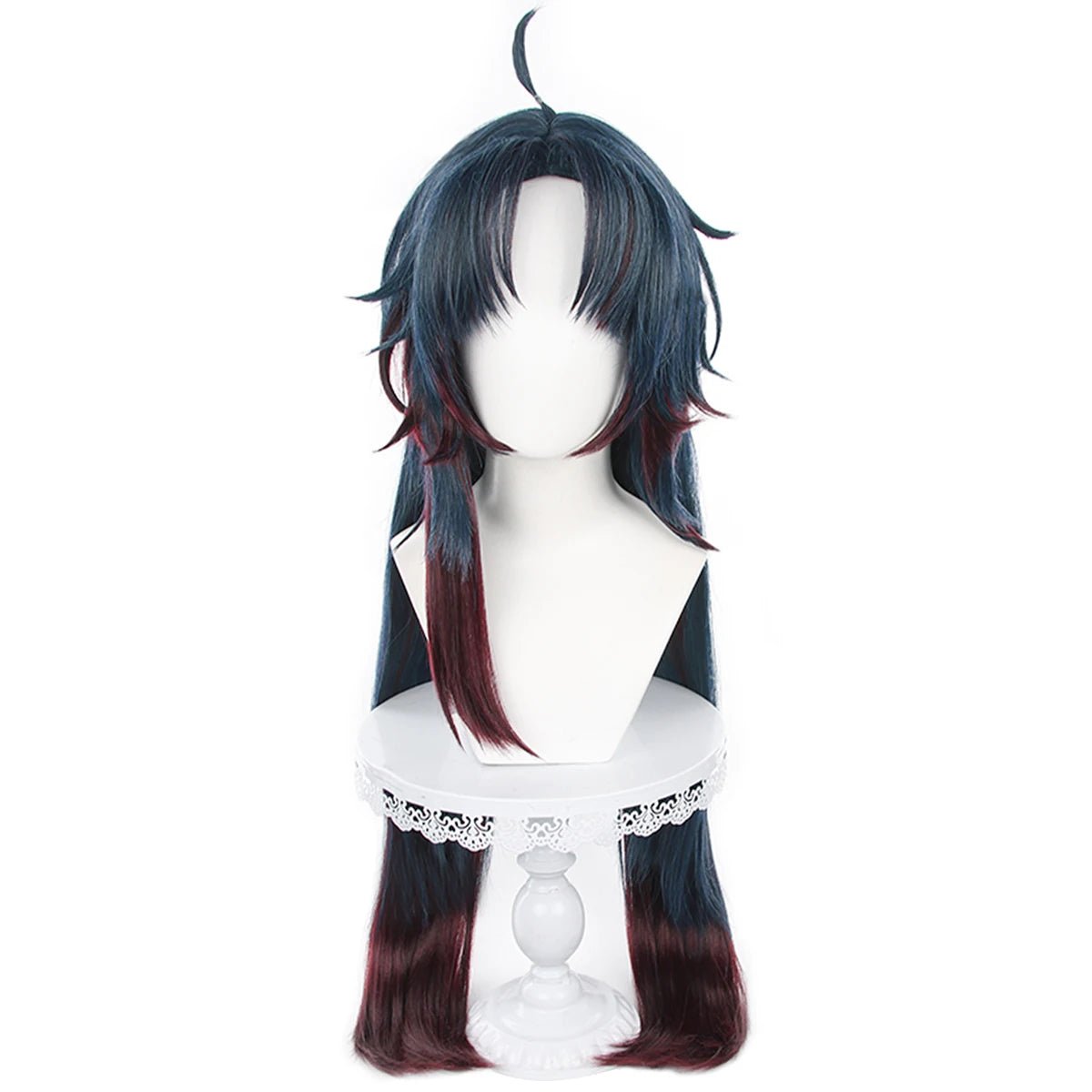 Peluca Cosplay de Blade de Honkai Star Rail, Resistente al Calor, Fibra Sintética, Peine y Horquilla Ajustable para Fiestas de Halloween - Fantasia Cosera