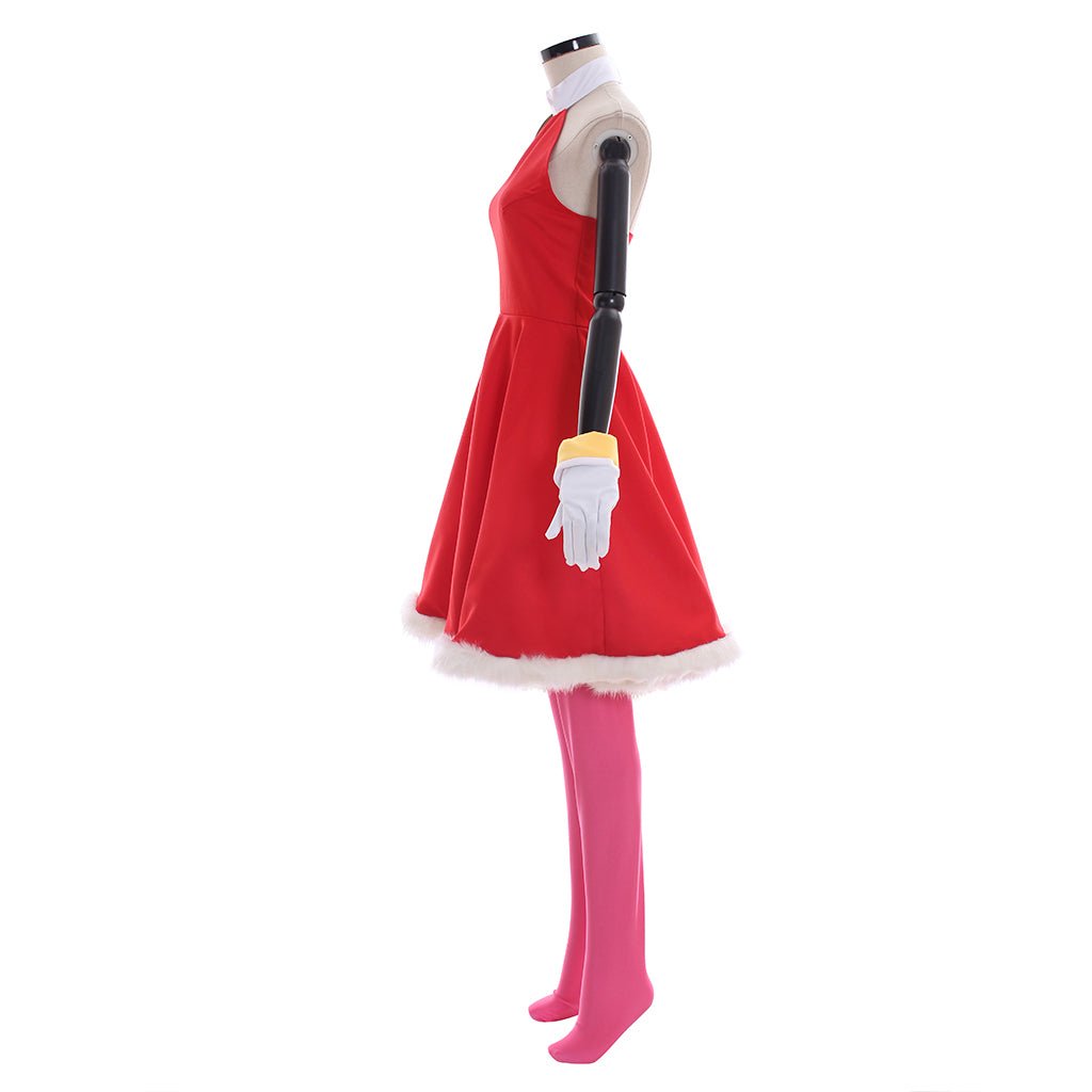 Traje de Cosplay de Amy Rose - Vestido Rojo Rosy The Rascal para Mujer | Serie de Cosplay de Juegos - Fantasia Cosera
