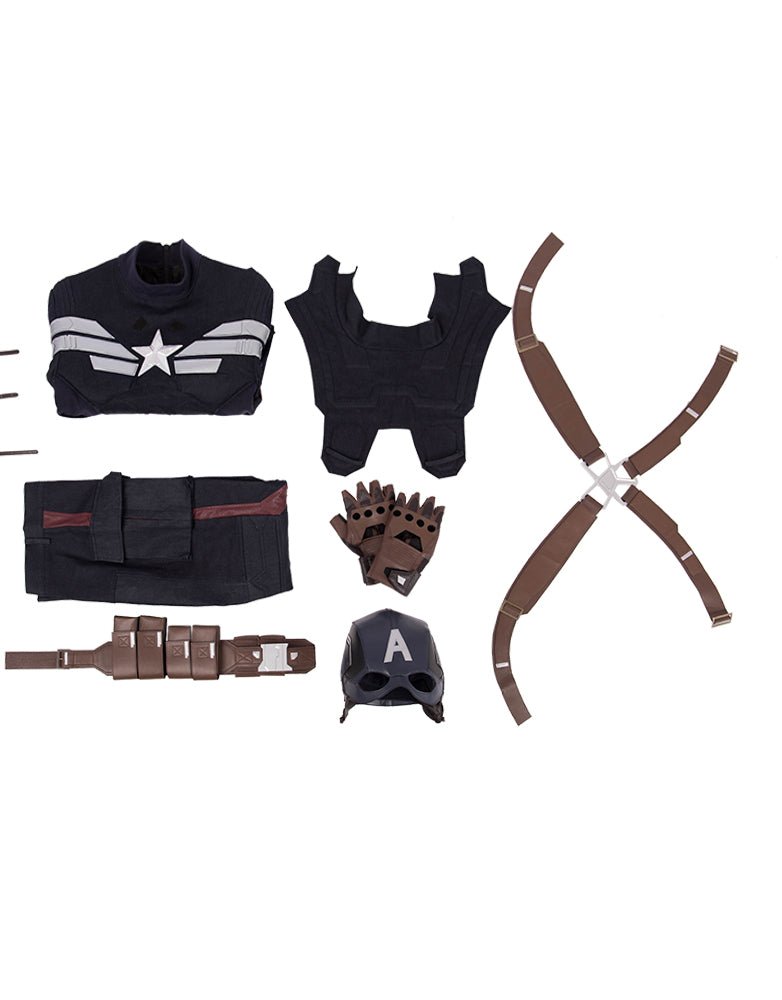 Traje de Cosplay de Captain America de Avengers: Endgame - Réplica de Película de Alta Calidad - Fantasia Cosera