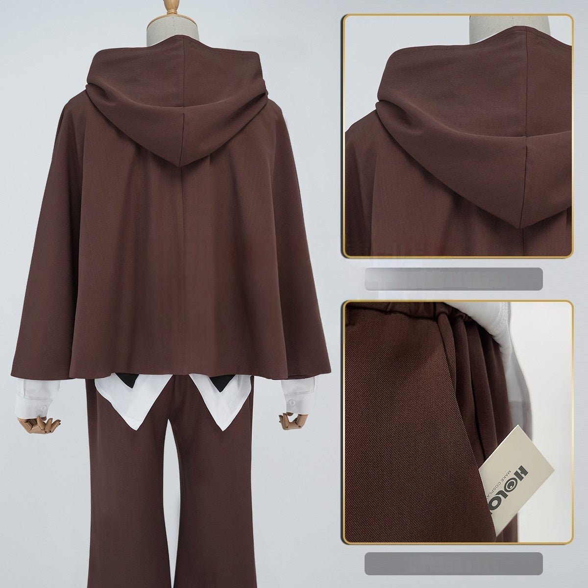 Traje de Cosplay de Edogawa Ranpo - Bungo Stray Dogs Anime - Fantasia Cosera