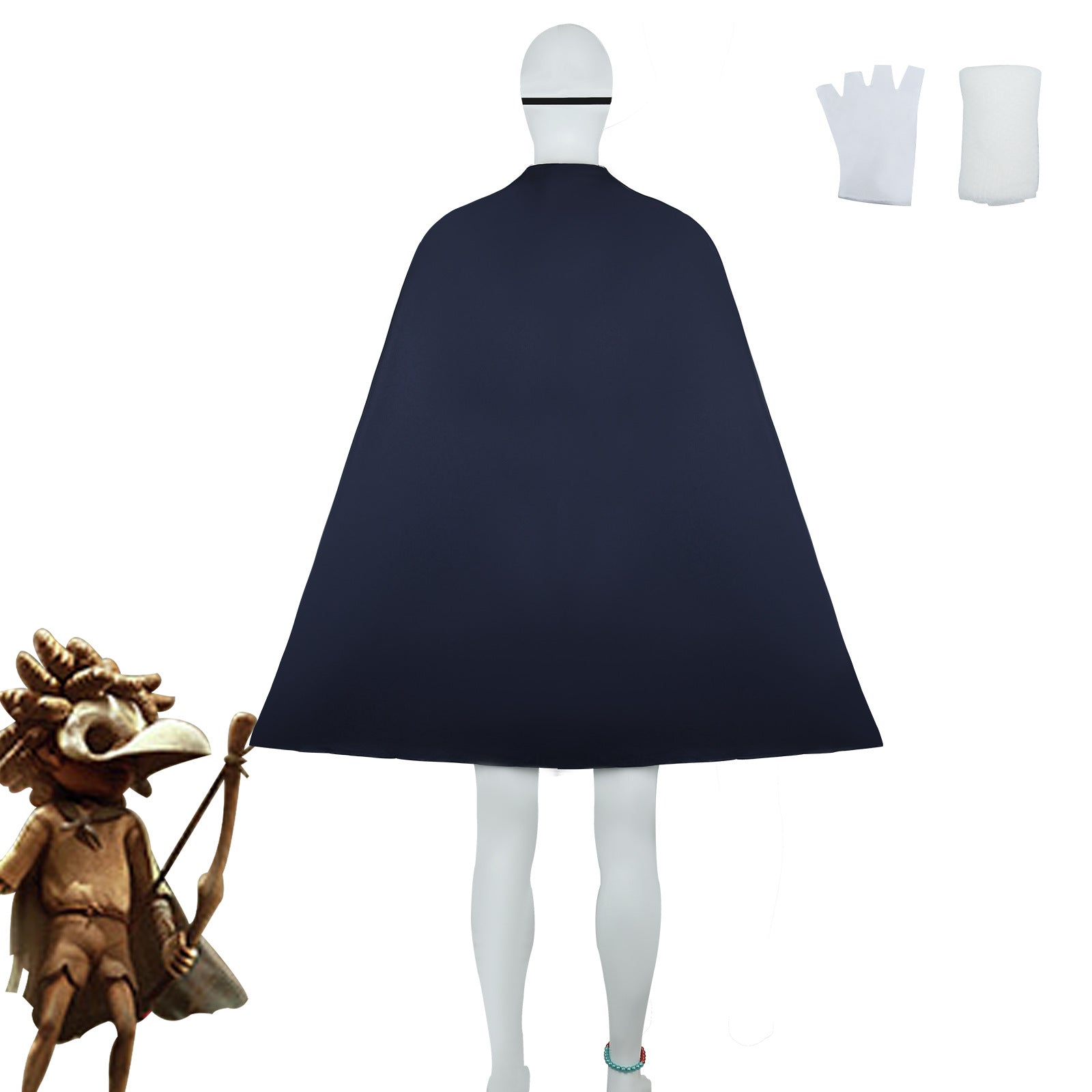 Traje de Cosplay de Little Nightmares 3 - Low como El Fugitivo para Halloween - Fantasia Cosera