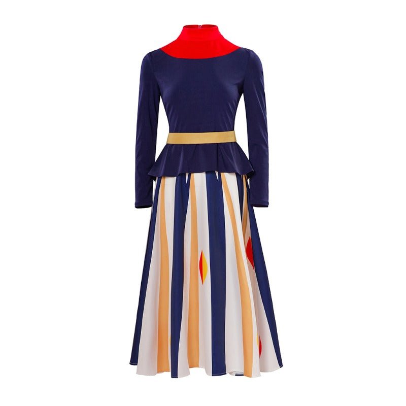 Traje de Cosplay de Franny Robinson - Vestido Midi de Manga Larga para Mujeres - Fantasia Cosera