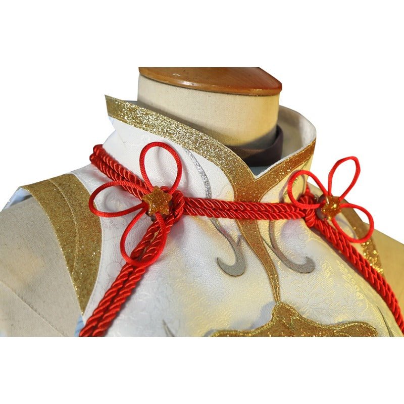 Traje de Cosplay de Shenhe de Genshin Impact - Conjunto Completo para Halloween y Roleplay - Fantasia Cosera