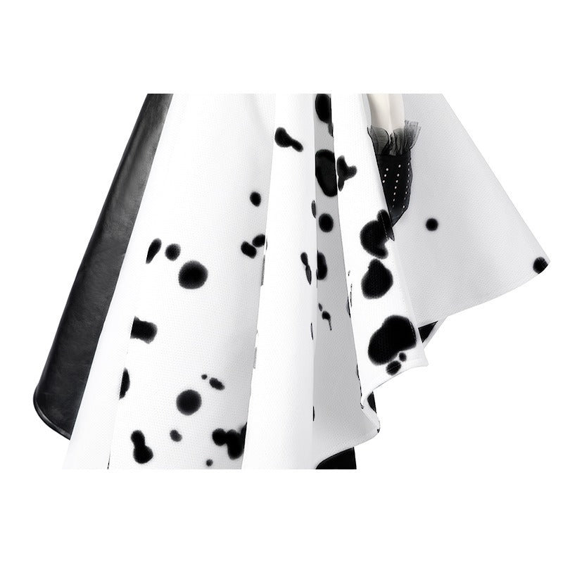 Abrigo de Cosplay Cruella De Vil - Disfraz Elegante Inspirado en la Villana para Halloween y Fiestas - Fantasia Cosera