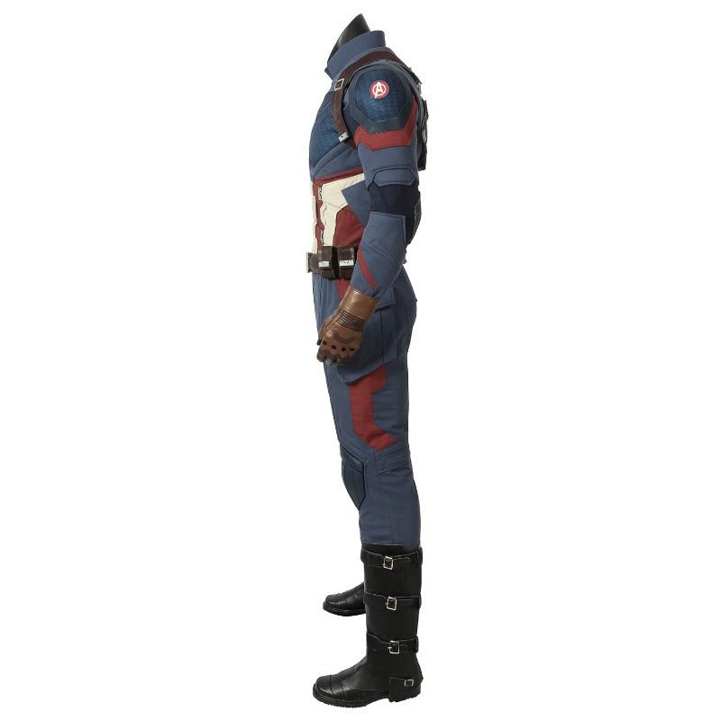 Disfraz de Cosplay de Steven Rogers Capitán América - Uniforme de Héroe para Halloween - Fantasia Cosera
