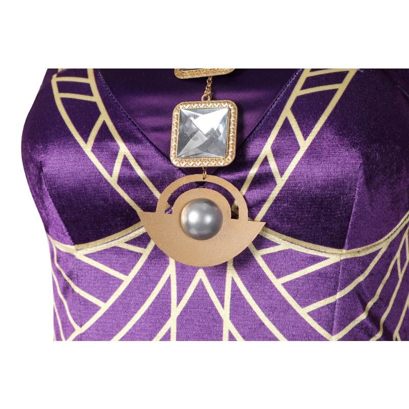 Vestido Real de Ramonda de Pantera Negra para Cosplay y Eventos - Fantasia Cosera