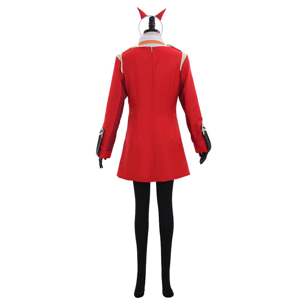 Traje de Cosplay de Zero Two Code:002 de DARLING in the FRANXX - Vestido Rojo - Fantasia Cosera