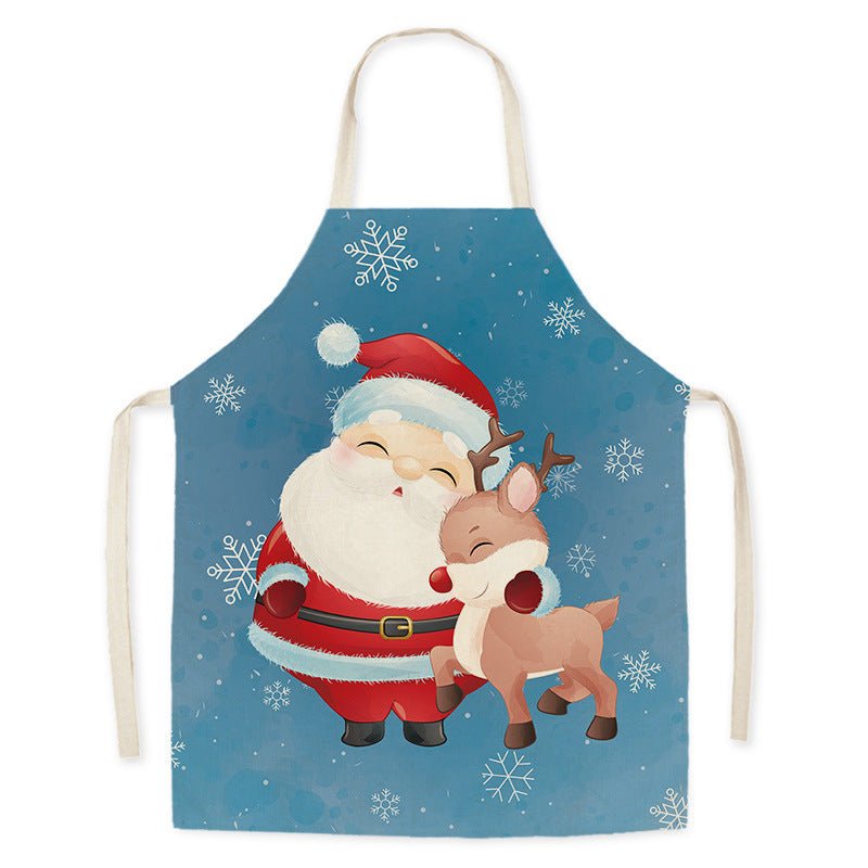 Delantal de cocina de Santa Claus para adultos, resistente a manchas y aceite, unisex - Fantasia Cosera