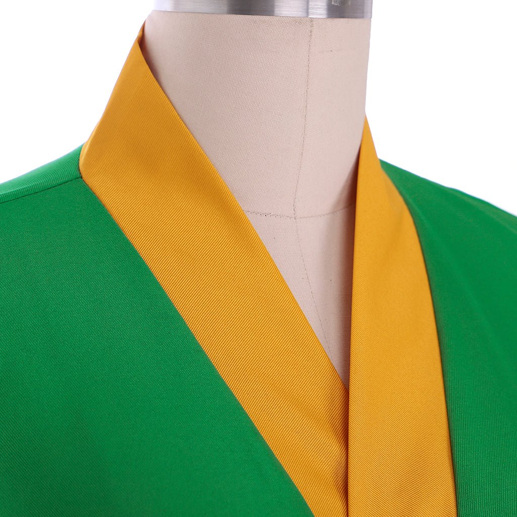 Traje de Cosplay de Gon Freecss de Hunter X Hunter - Kimono Lolita Verde para Mujer - Fantasia Cosera