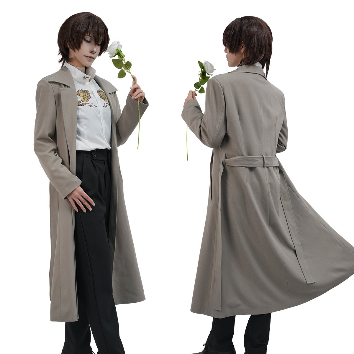 Traje de Cosplay de Dazai Osamu - Bungo Stray Dogs Anime - Fantasia Cosera