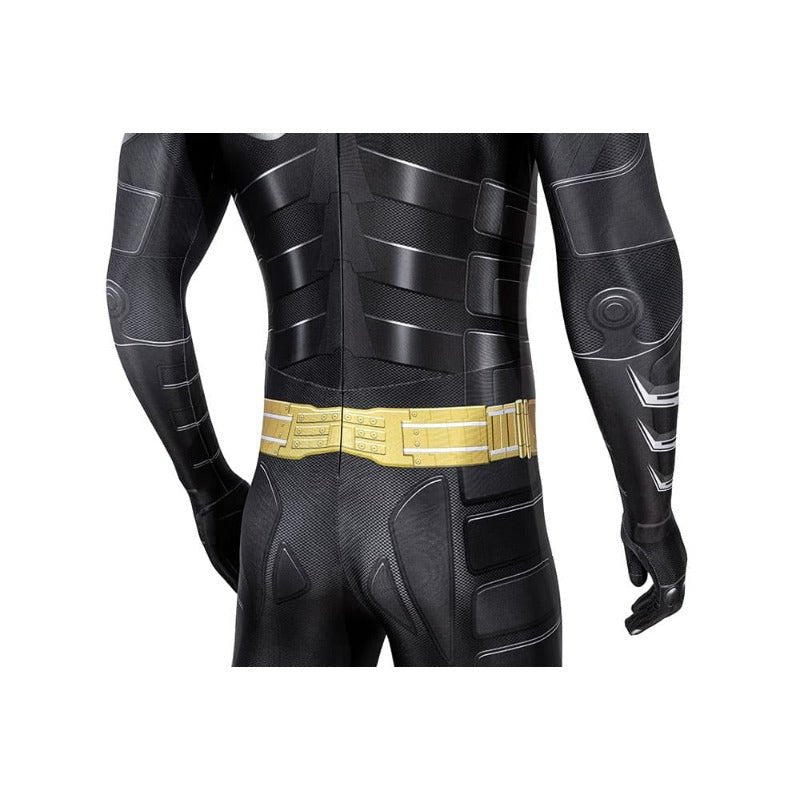 Traje de Superhéroe Murciélago Adulto Negro Oscuro Mono Capa Máscara Disfraz Cosplay - Fantasia Cosera