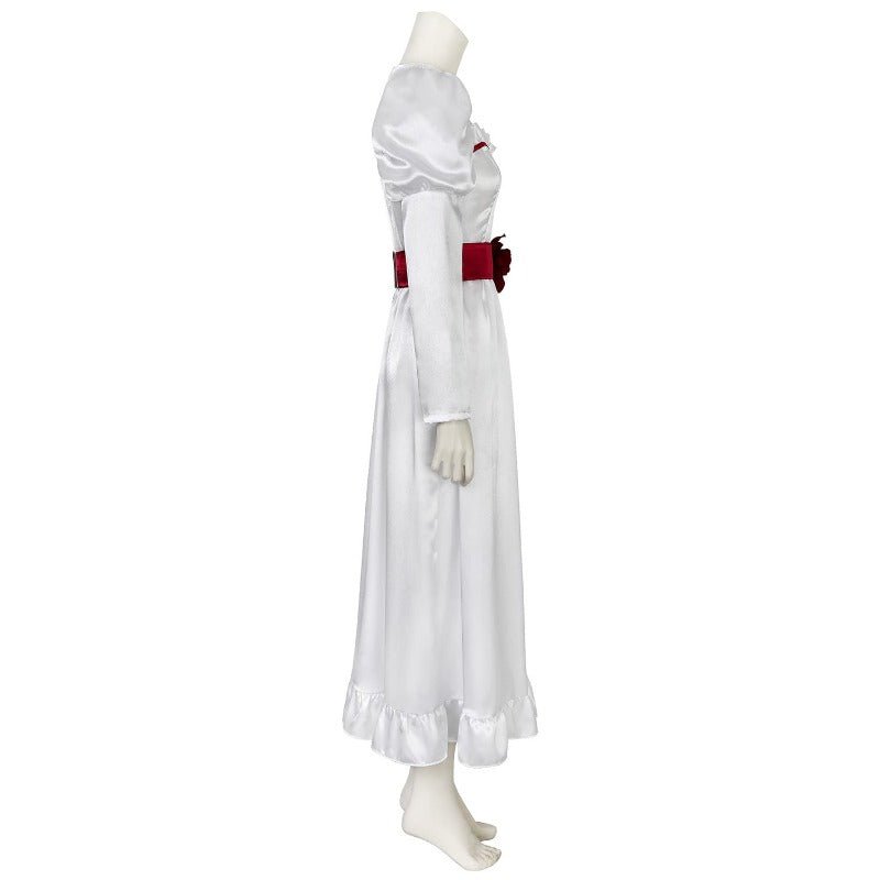 Disfraz de Novia Fantasma Annabelle Halloween Vestido Largo Princesa Blanco - Fantasia Cosera