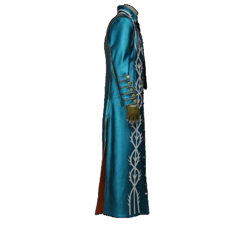 Abrigo de Cuero Cosplay Vergil de Devil May Cry 3 Disfraz para Halloween y Carnavales - Fantasia Cosera